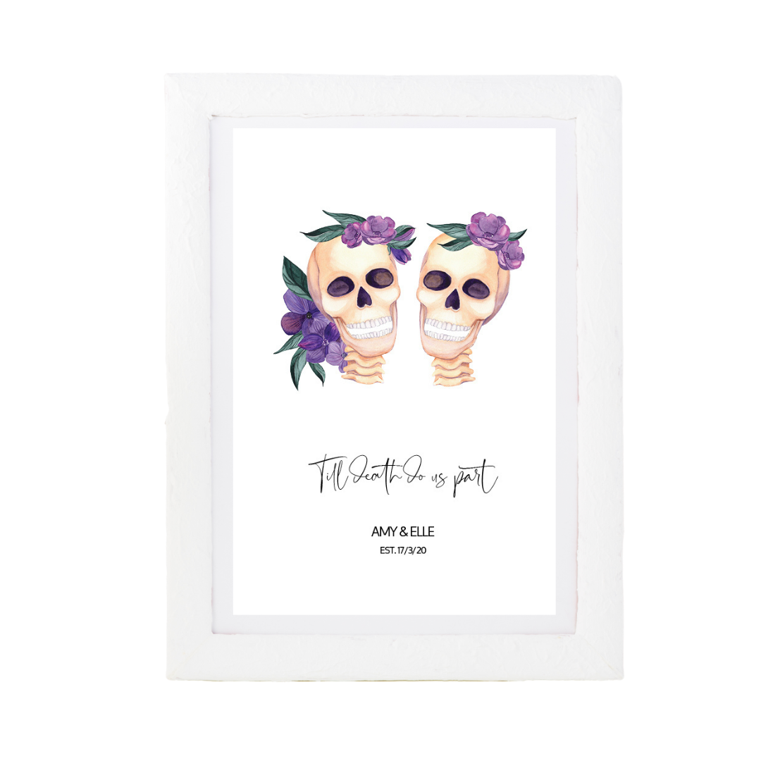 Goth Inspired Couple Print