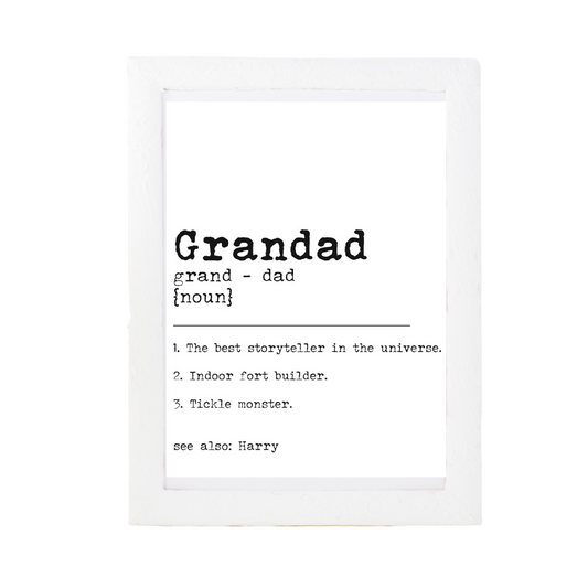 Grandad Dictionary Print