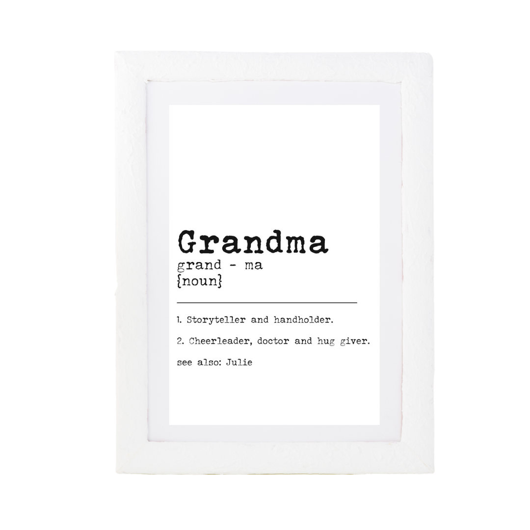 Grandma Dictionary Print