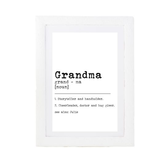 Grandma Dictionary Print