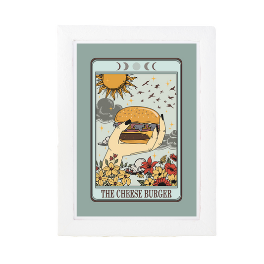 Hamburger Tarot Card Print