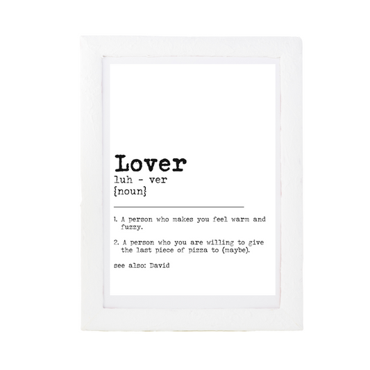 Lover Dictionary Print