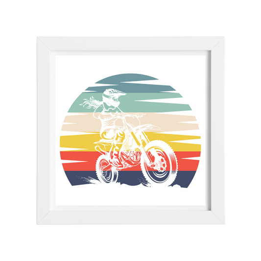 Moto Cross Girl Art Print No. 2