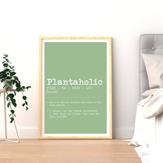 Plantaholic Dictionary Print