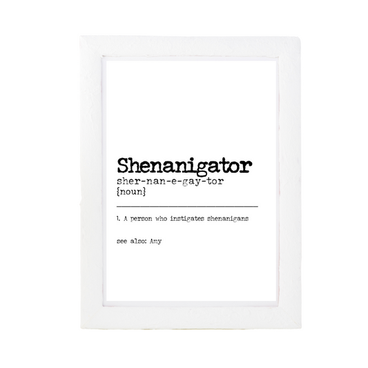 Shenanigator Dictionary Print