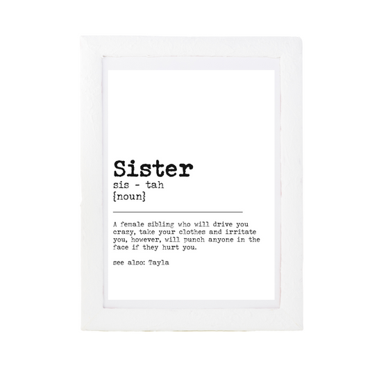 Sister Dictionary Print