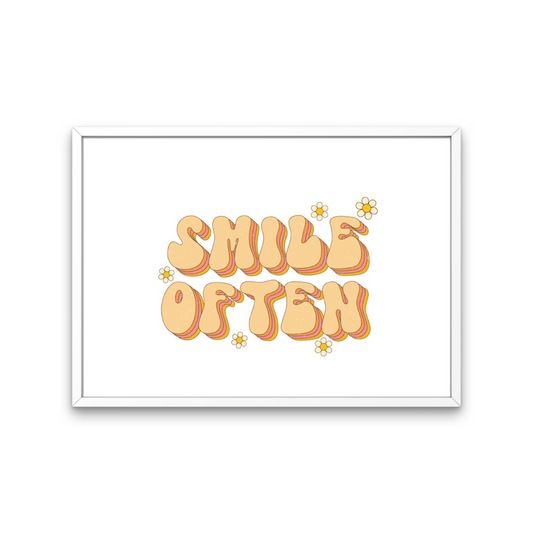 Smile Often Print