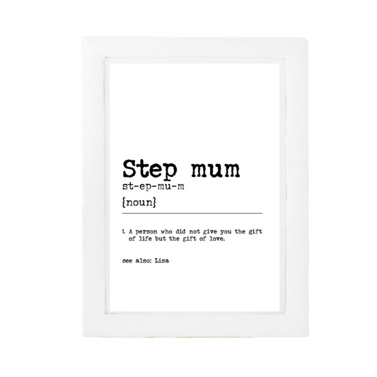 Step Mum Dictionary Print