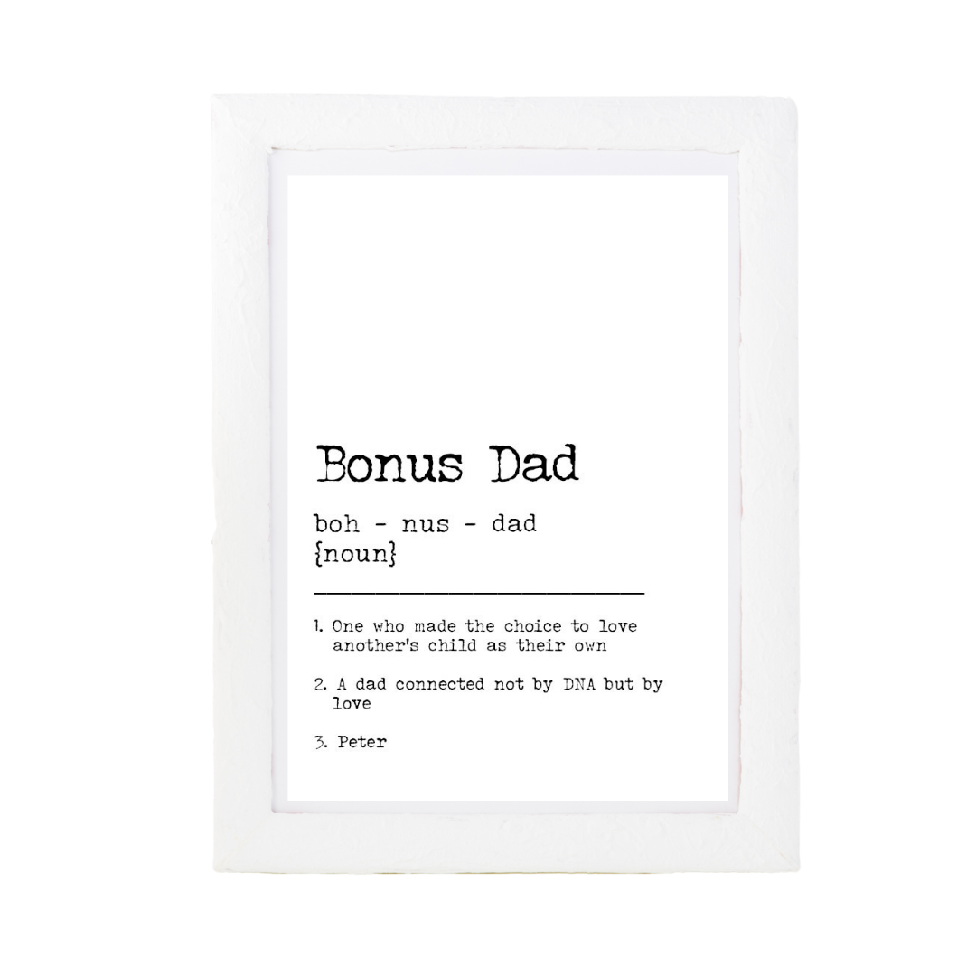 Stepped Up Dad / Bonus Dictionary Print