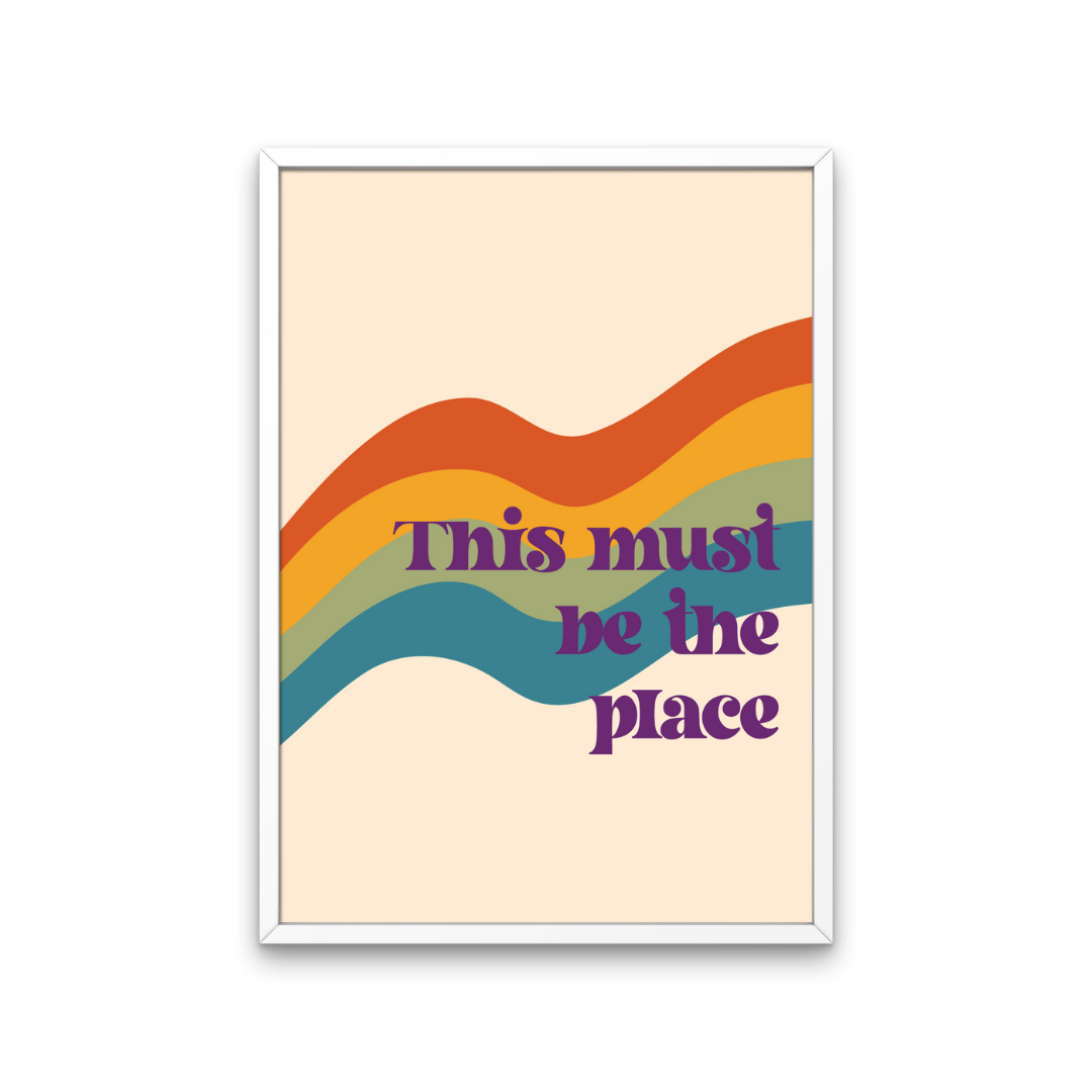 This Must Be The Place Retro Print