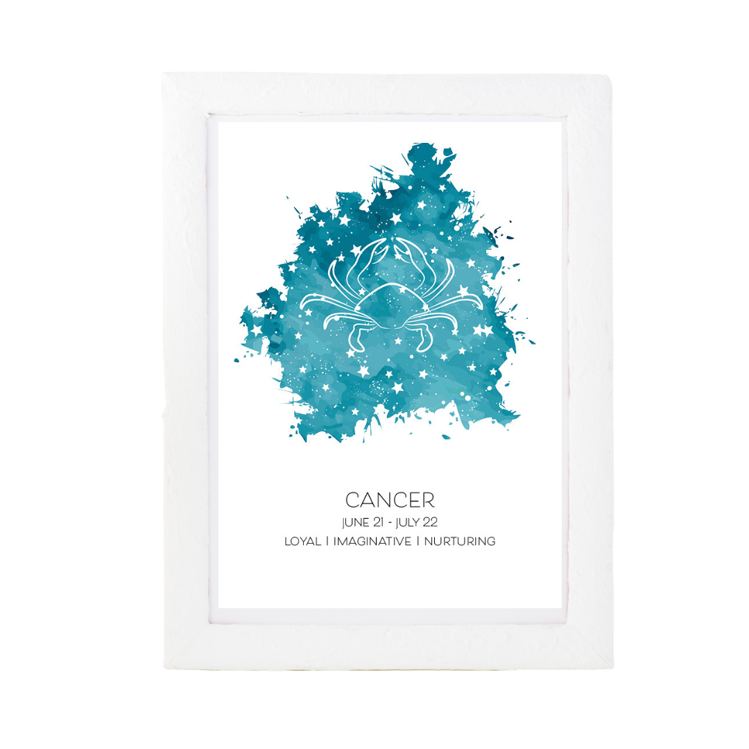 Turquoise Star Sign Print