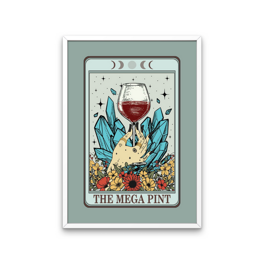 Wine Tarot Card Print