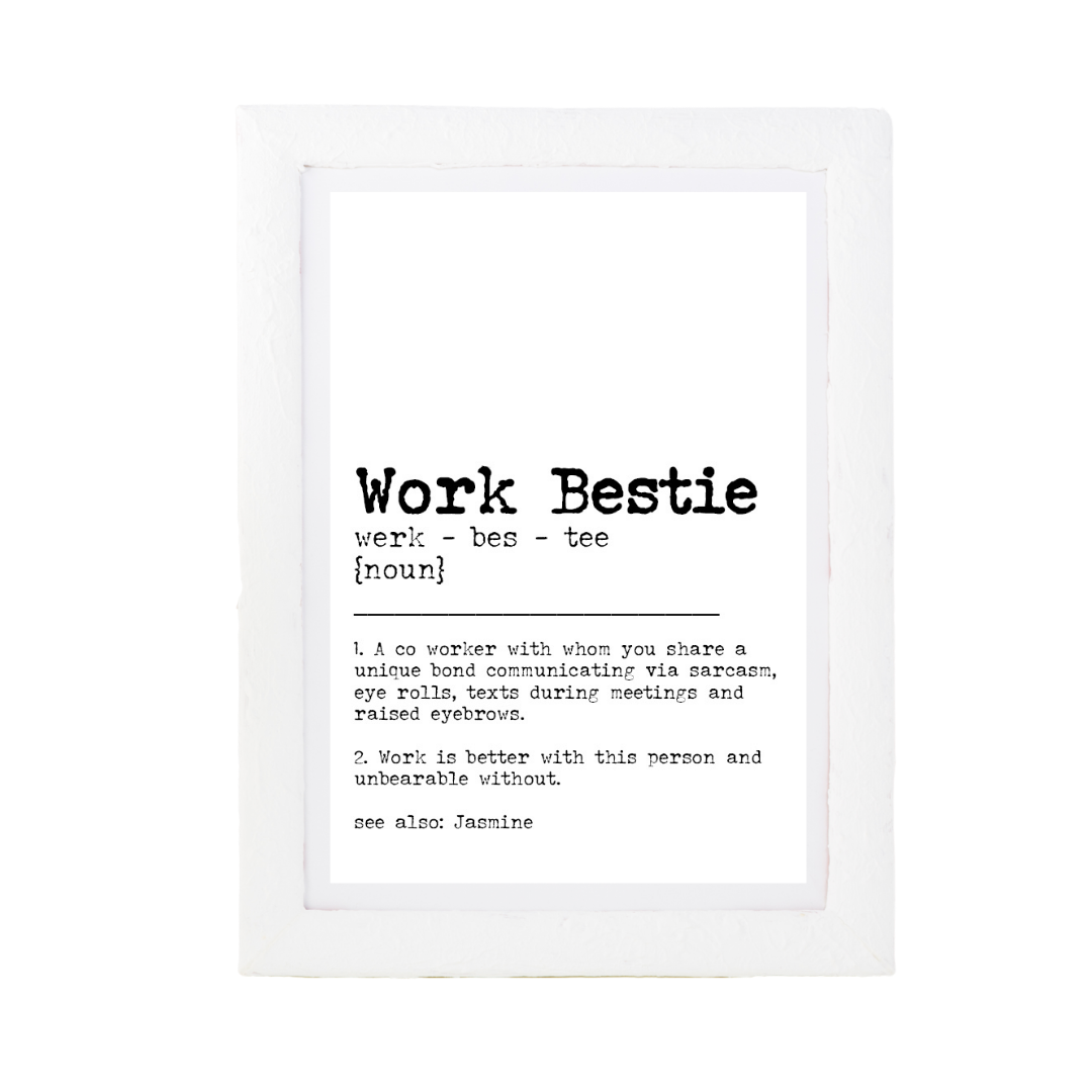 Work Bestie Dictionary Print